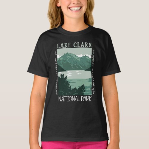 Lake Clark National Park Alaska Vintage Distressed T_Shirt