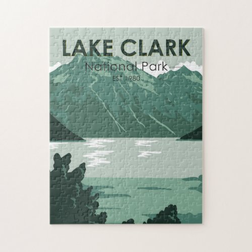 Lake Clark National Park Alaska Vintage  Jigsaw Puzzle