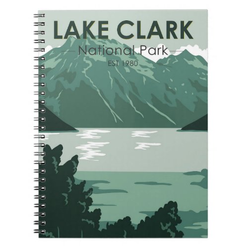 Lake Clark National Park Alaska Vintage  Notebook
