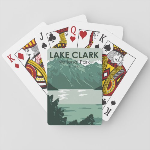 Lake Clark National Park Alaska Vintage  Playing Cards