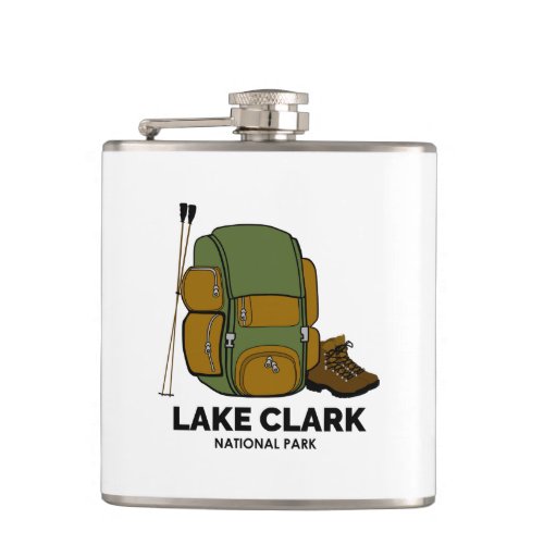 Lake Clark National Park Backpack Flask