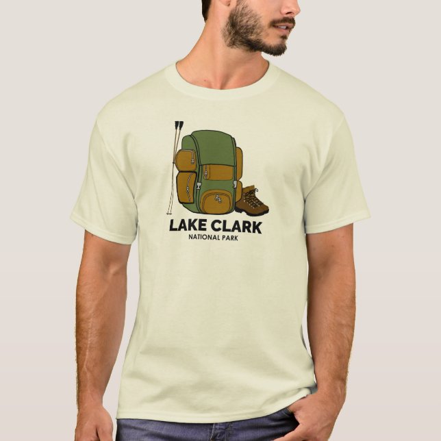 Lake Clark National Park Backpack T-Shirt (Front)