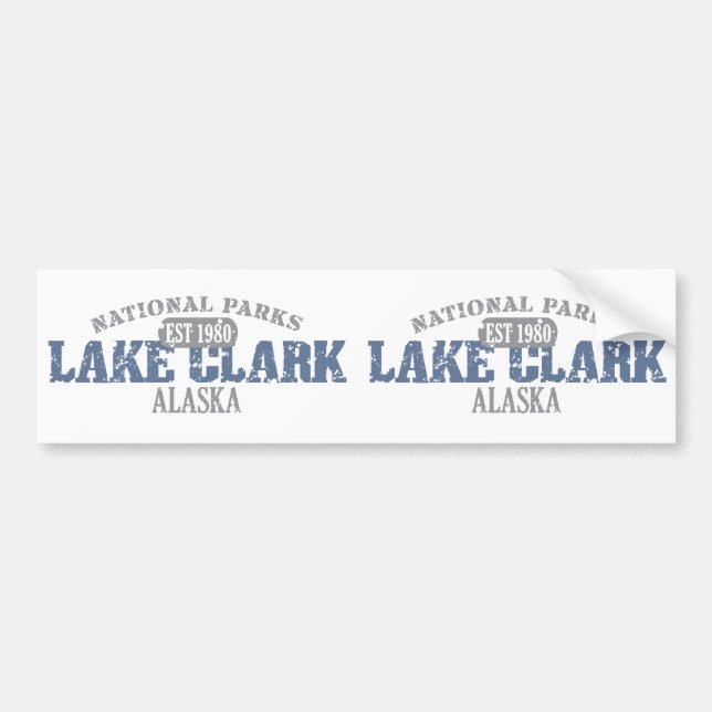 Lake Clark National Park Bumper Sticker (Front)