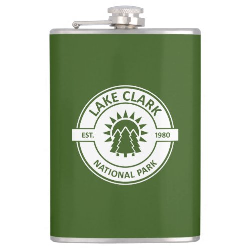 Lake Clark National Park Sun Trees Flask