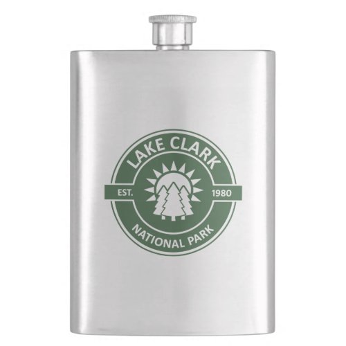 Lake Clark National Park Sun Trees Flask