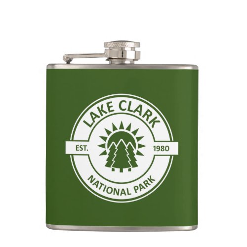 Lake Clark National Park Sun Trees Flask