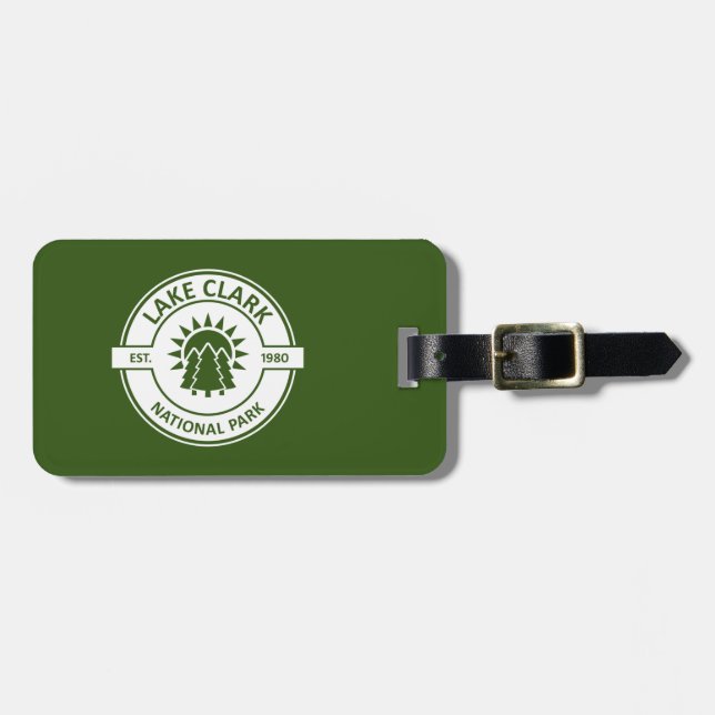 Lake Clark National Park Sun Trees Luggage Tag (Front Horizontal)