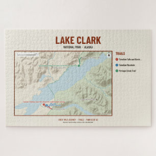 Lake Clark National Park Trail Map Puzzle
