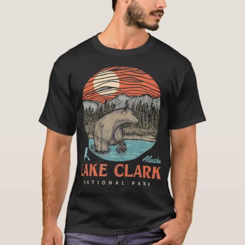 Lake Clark National Park Vintage Alaskan Bear Outd T_Shirt