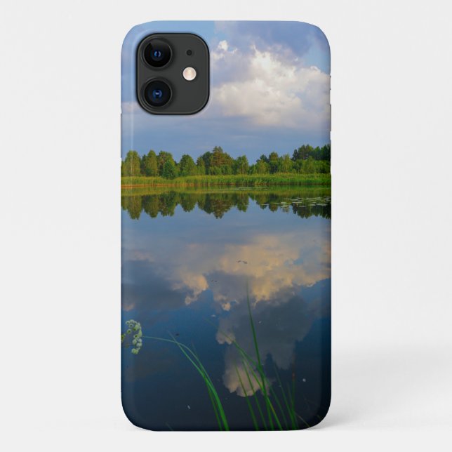 Lake Clouds Sky Belarus Nature iPhone 11 Case (Back)