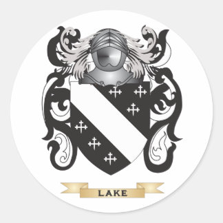 Lake Coat of Arms (Family Crest) Classic Round Sticker