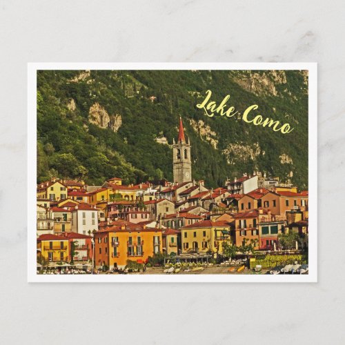 Lake Como area Italian Lake District Italy Postcard