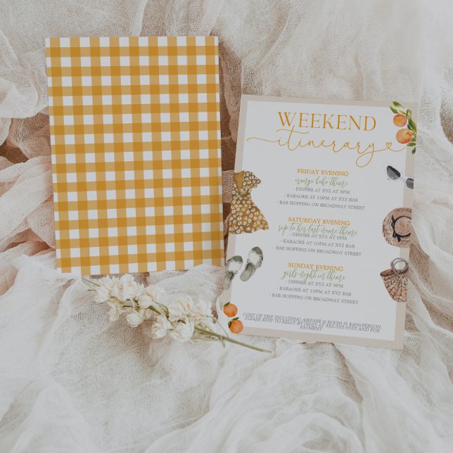 Lake Como Bachelorette Itinerary Invitation (Creator Uploaded)