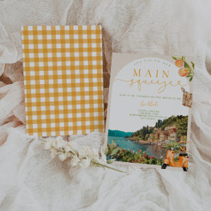 Lake Como Bachelorette Weekend Invitation