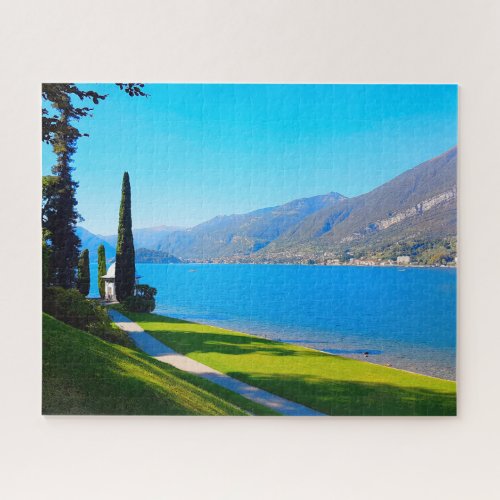 Lake Como Bellagio Walkway Italy Jigsaw Puzzle