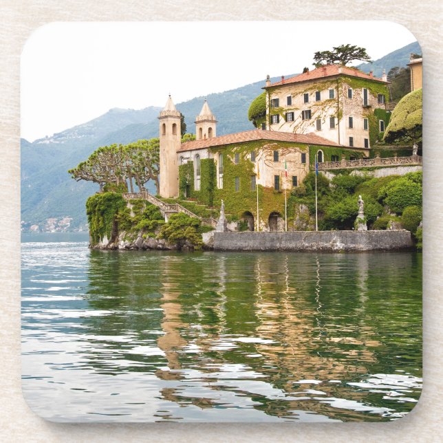 Lake Como Beverage Coaster (Front)