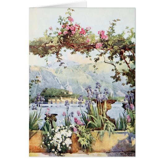 Lake Como Flowers Cards (Front)
