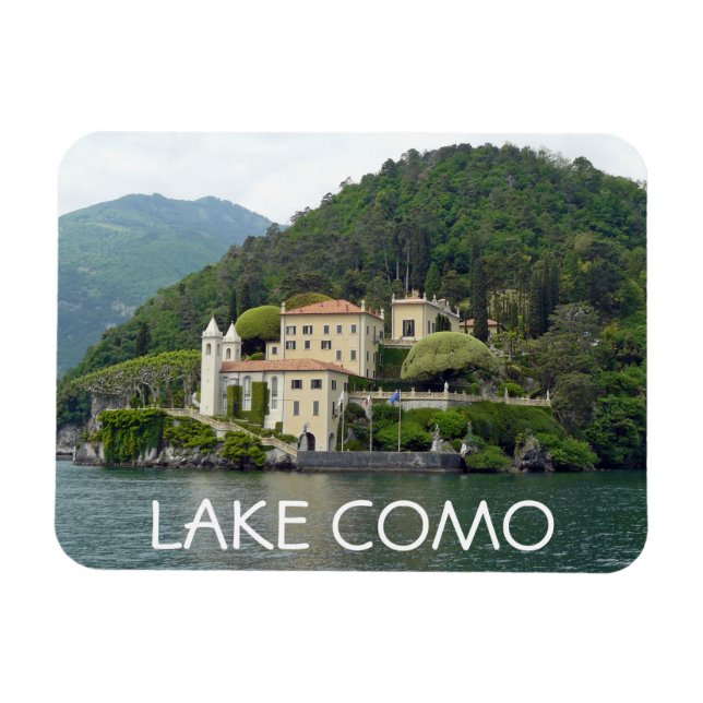 Lake Como island fridge magnet (Horizontal)