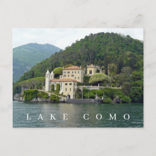 Lake Como Isola Comacina view postcard