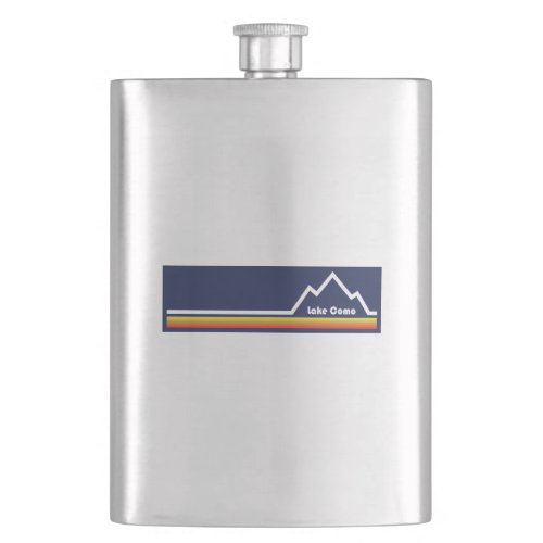 Lake Como Italy Flask