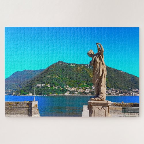 Lake Como Italy Landscape Mountains Views Jigsaw Puzzle