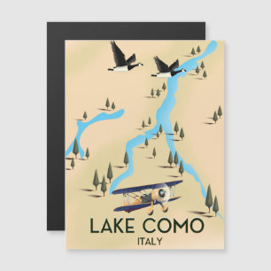 Lake Como Italy Map Travel poster