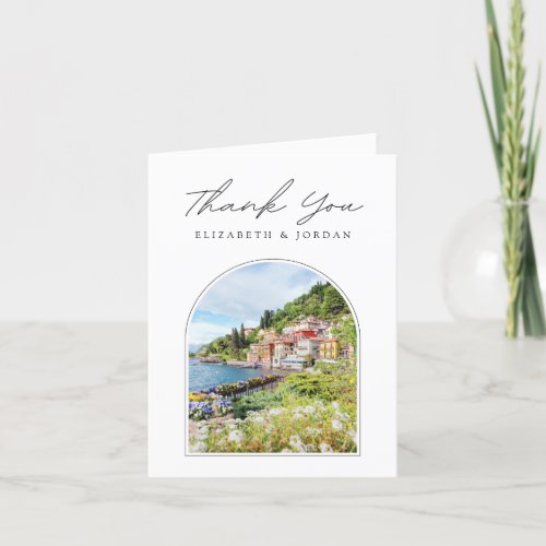 Lake Como Italy Photo Blank Thank You Card