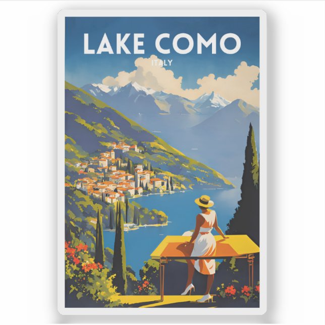 Lake Como Italy Sticker (Front)