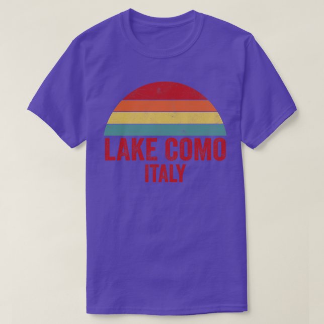 Lake Como Italy T-Shirt (Design Front)