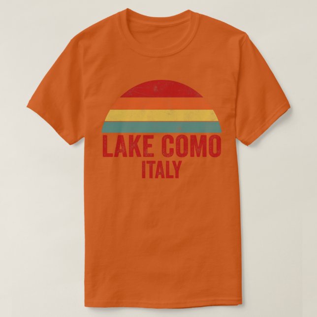 Lake Como Italy T-Shirt (Design Front)