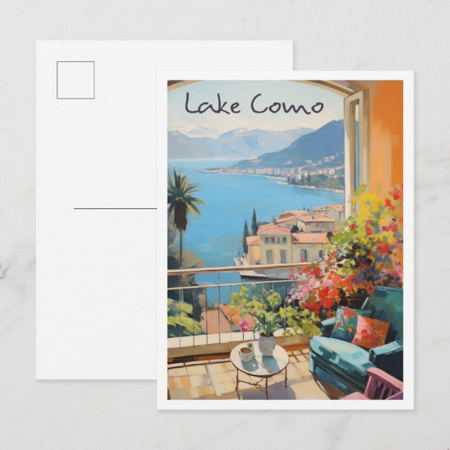 Lake Como Italy Travel  Postcard (Front/Back)
