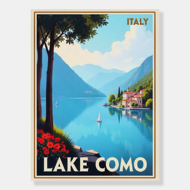 Lake Como, Italy travel poster (Front)