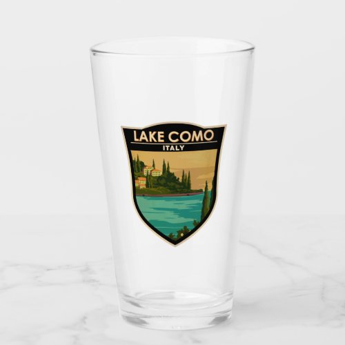 Lake Como Italy Vintage Glass