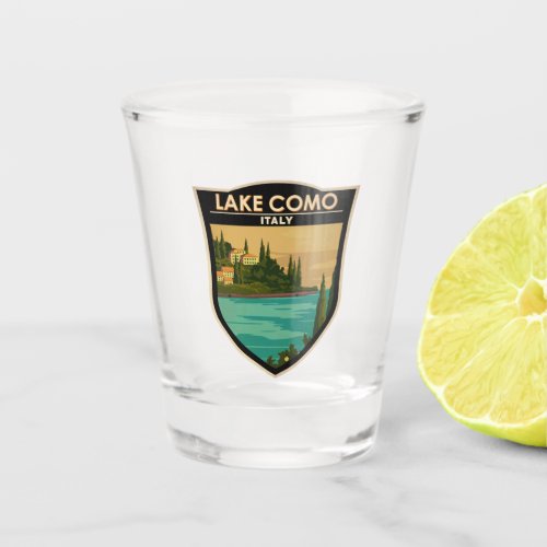 Lake Como Italy Vintage  Shot Glass