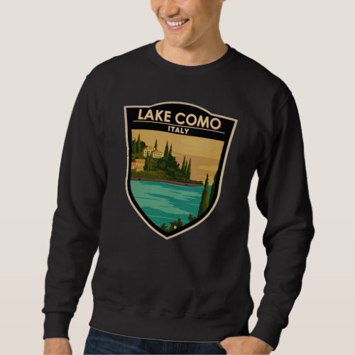Lake Como Italy Vintage  Sweatshirt