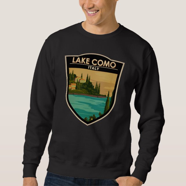 Lake Como Italy Vintage  Sweatshirt (Front)