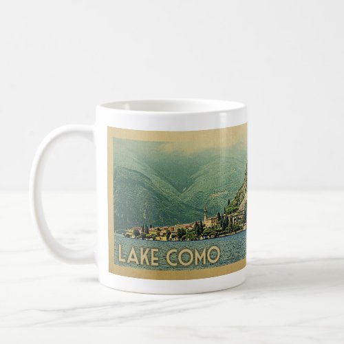 Lake Como Italy Vintage Travel Coffee Mug