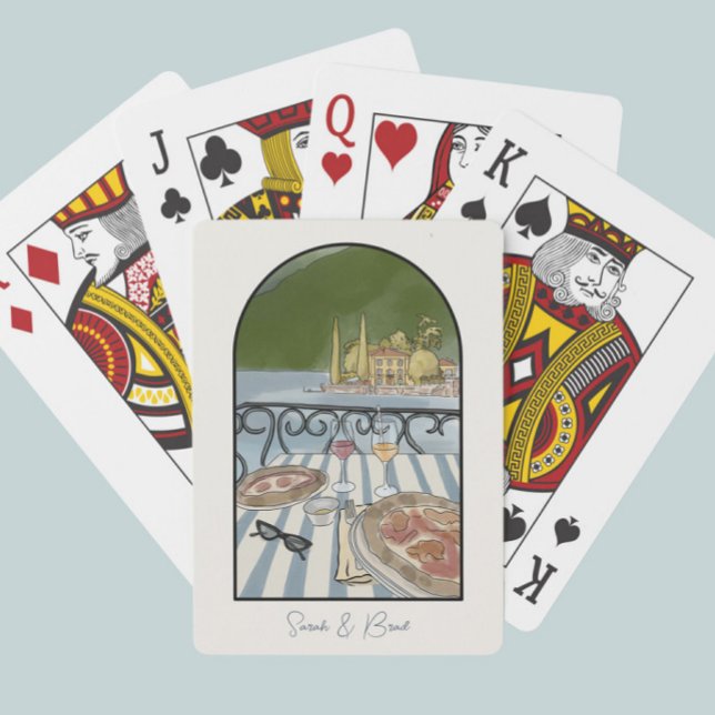 Lake Como Italy Wedding Favors. Poker Cards (Creator Uploaded)