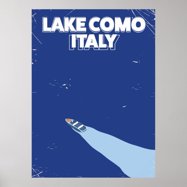lake como itlay travel poster (Front)