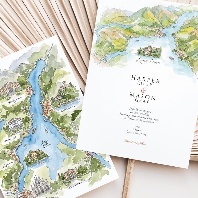 Lake Como | Lago di Como Wedding Invitation (Creator Uploaded)