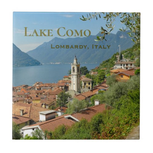 Lake Como Lombardy Italy Ceramic Tile