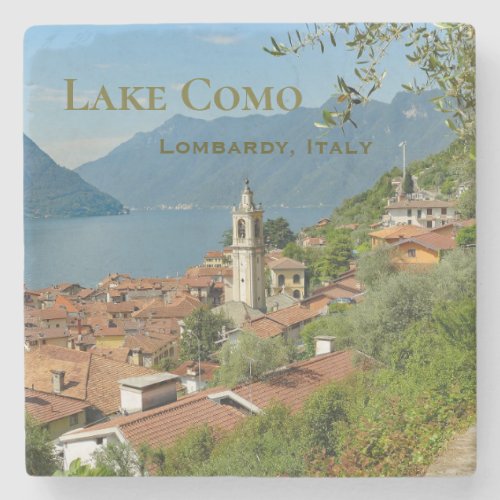 Lake Como Lombardy Italy Stone Coaster