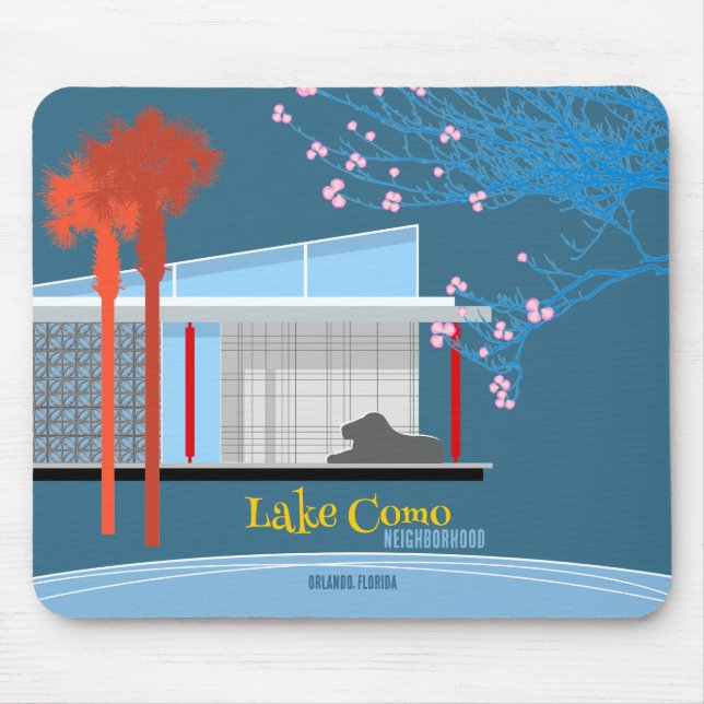 Lake Como Neighborhood Mouse Pad (Front)