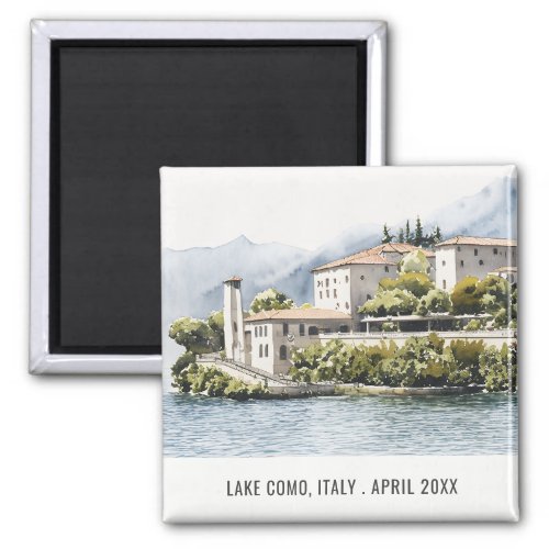 Lake Como Northern Italy Watercolor Italian Travel Magnet