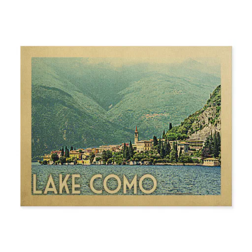 Lake Como Postcard Italy Vintage Travel