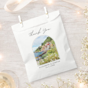 Lake Como Wedding Favor Photo Thank You Favor Bag