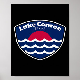 Lake Conroe Texas Fishing  Poster