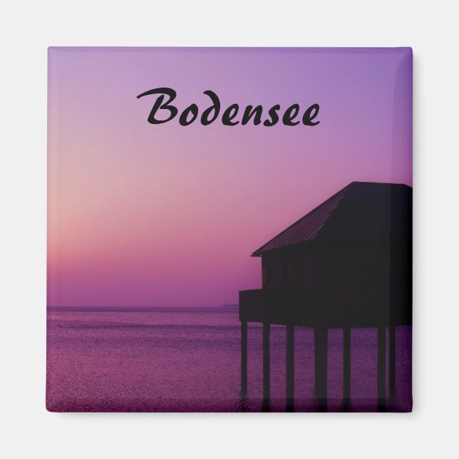 Lake Constance during Sunset Souvenir Magnet (Front)