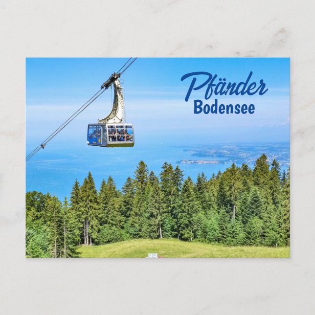 Lake Constance View from the Pfänder in Austria Postcard (Front)