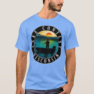 Lake Content Wisconsin Fishing T-Shirt